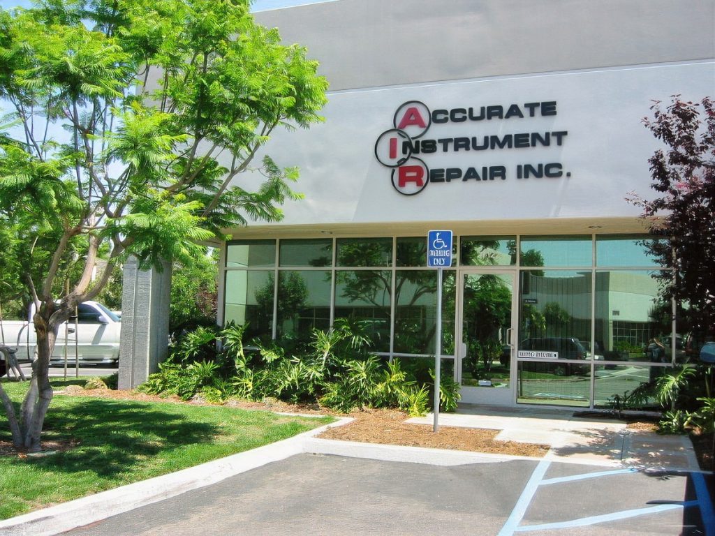 Exterior of Accurate Instrument Repair facility in Foothill Ranch, CA